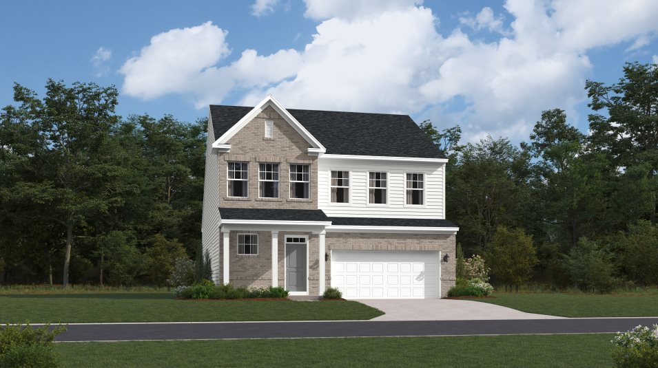 Laurel Exterior Rendering Traditional Brick