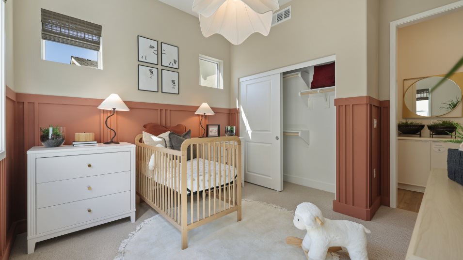 Aluna 1X Bedroom2 styled as a nursery