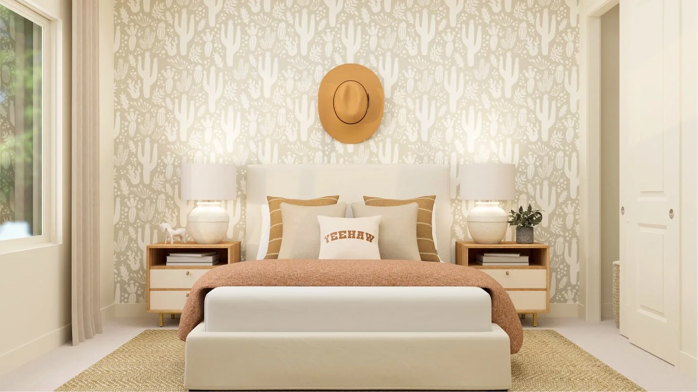 Bed3 styled as a guest room