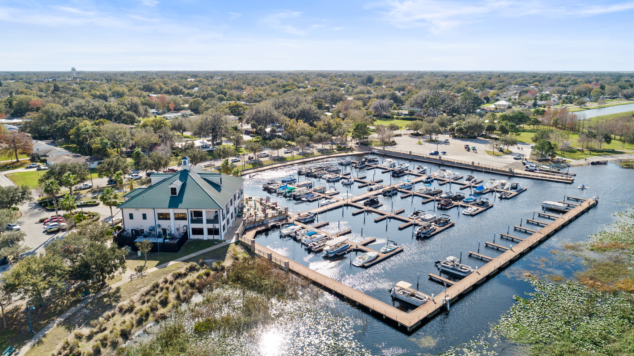 St Cloud Lakefront Marina Aerial 1of3