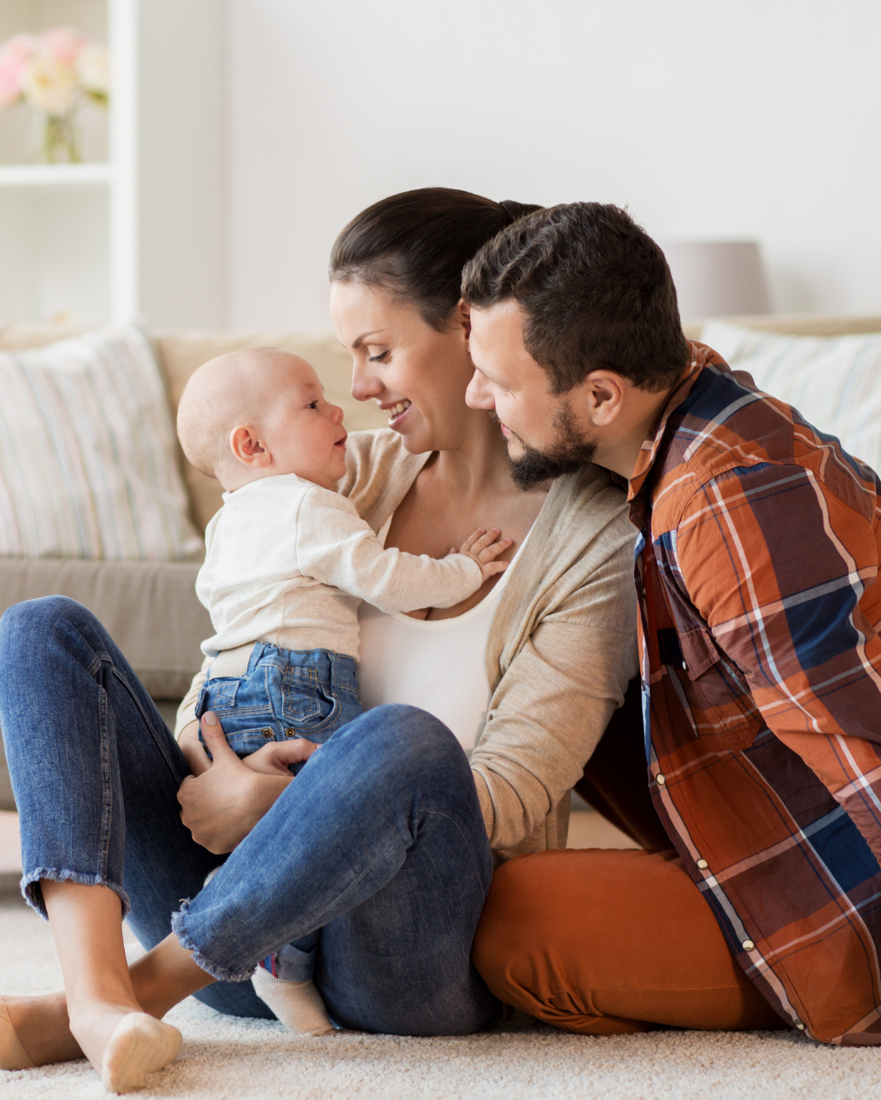 Family in New Home