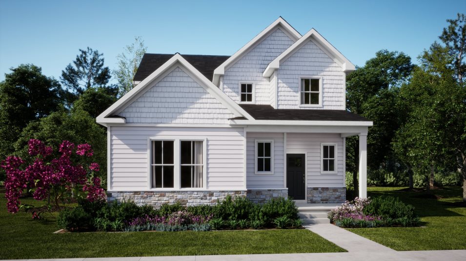 A craftsman-inspired exterior