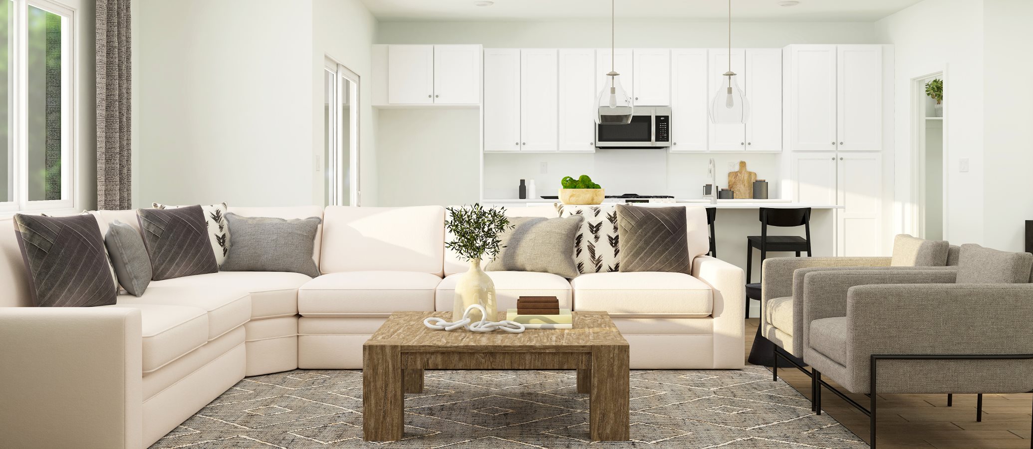Almond plan great room 