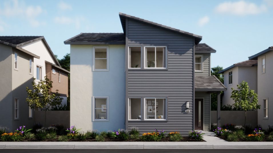 Abstract Traditional home image