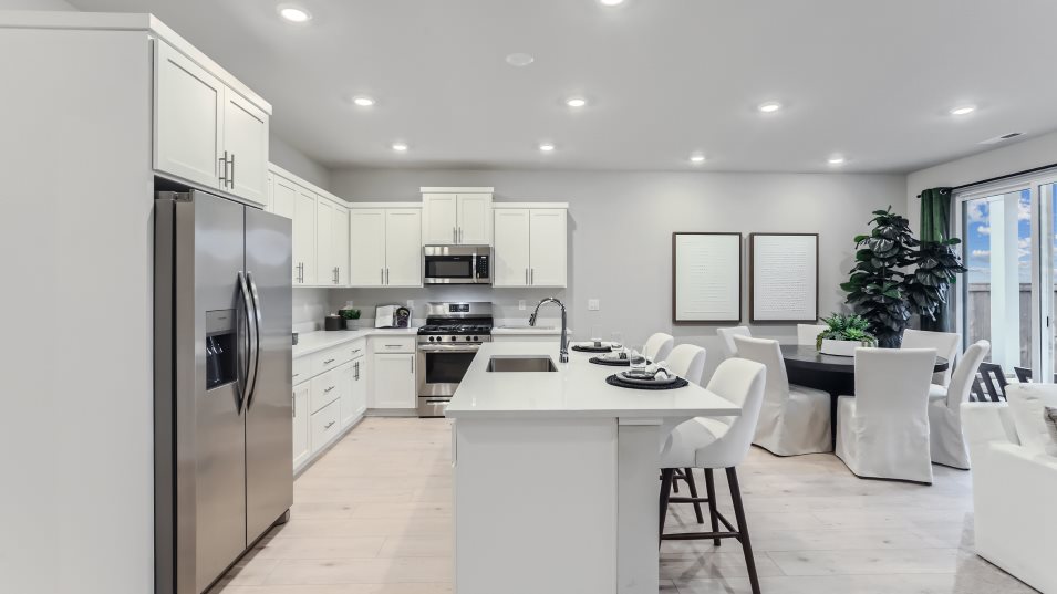 KItchen with island and lots of cabinetry
