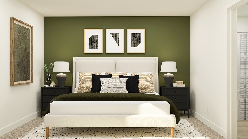Plan 1217 Owners suite bedroom