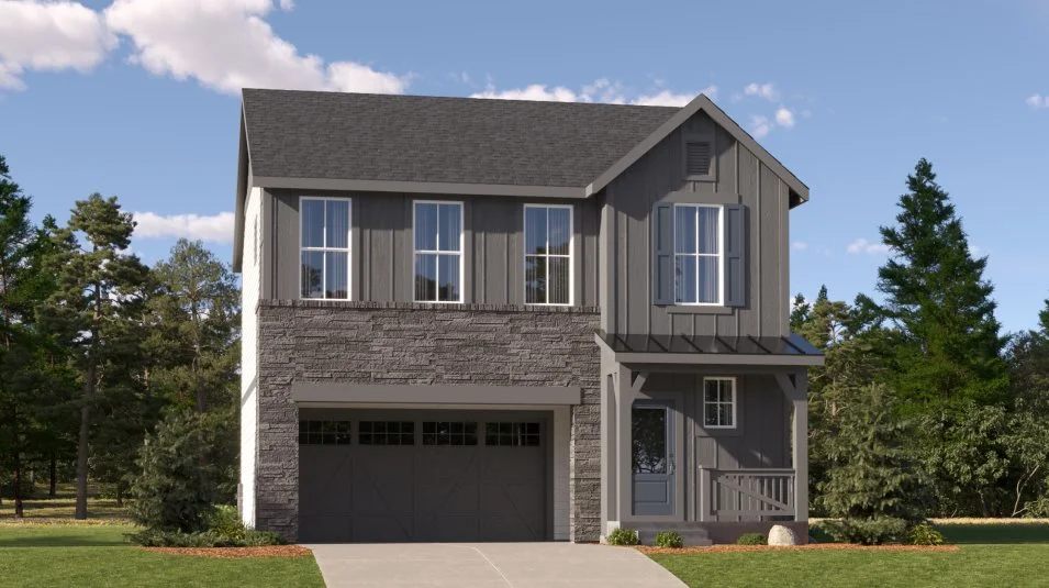 Farmhouse exterior rendering