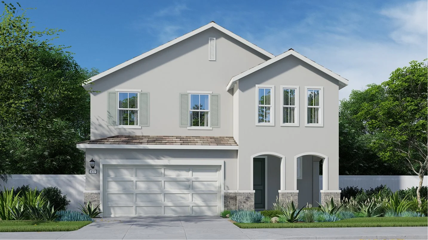 Exterior A – French Country home