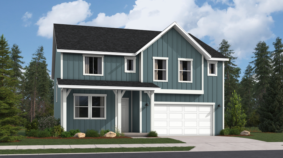 Redwood Farmhouse Home Exterior