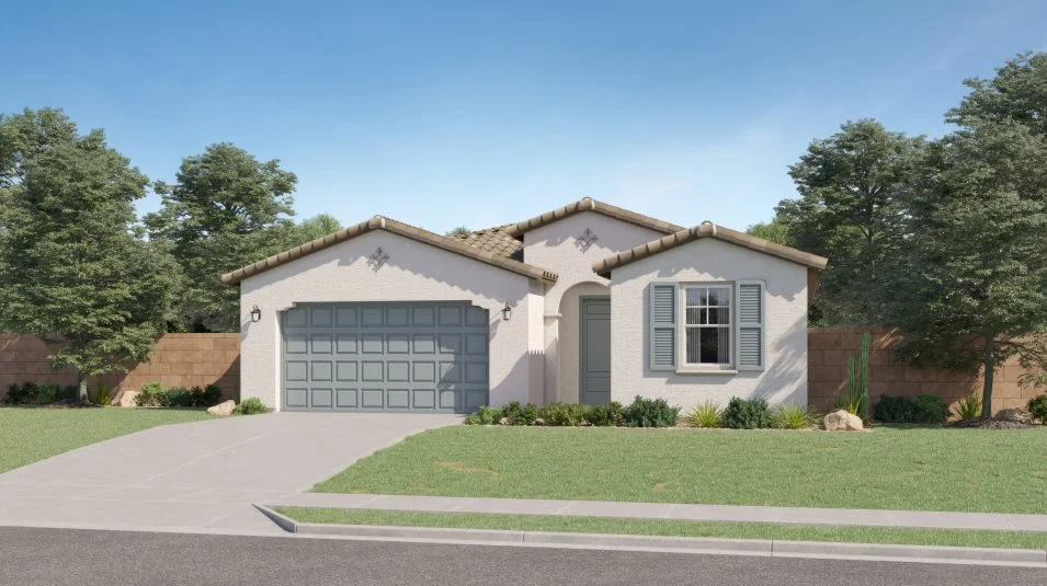 Exterior Elevation A - Spanish Colonial