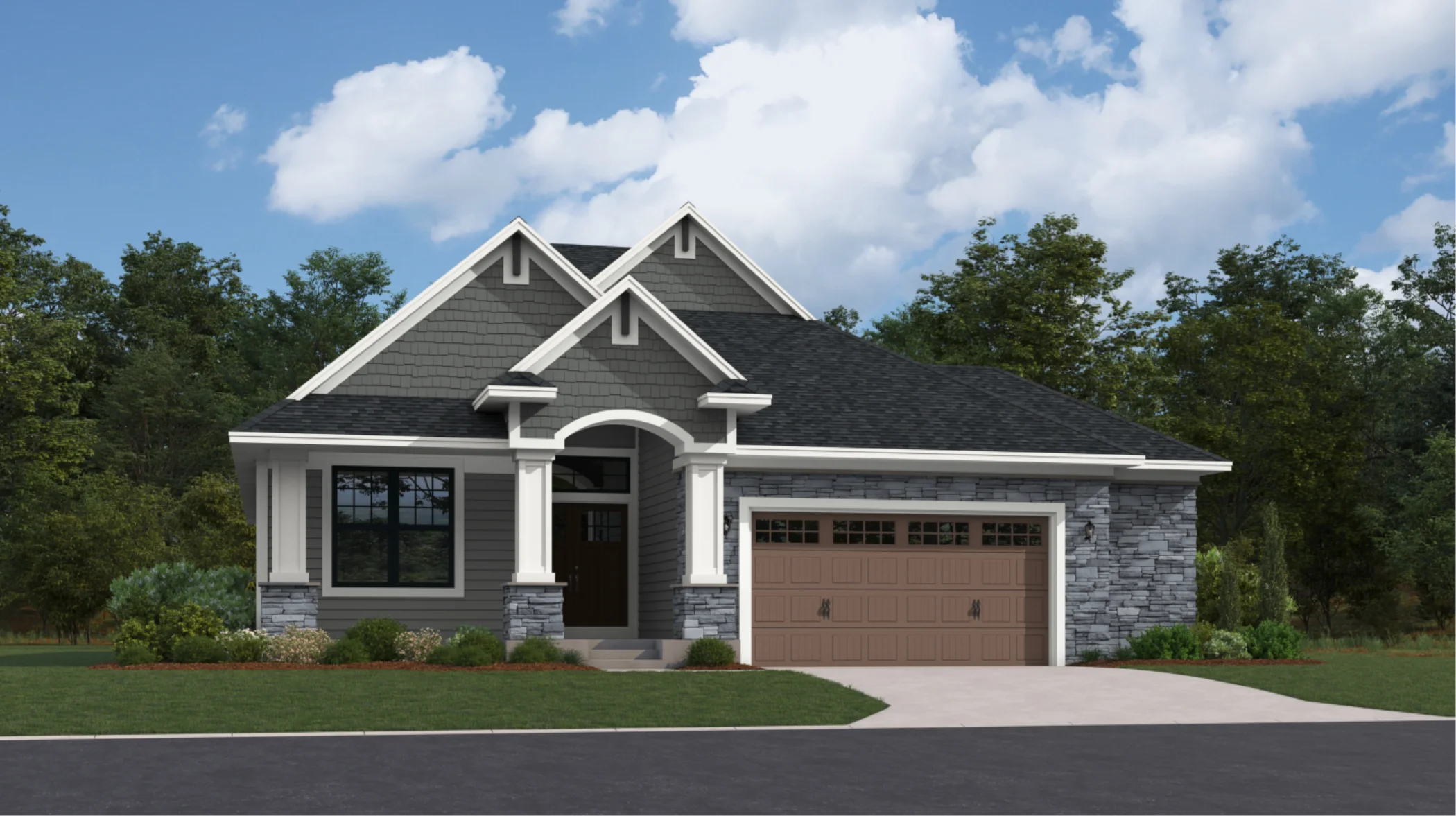 Madrid Exterior Rendering - French Provincial