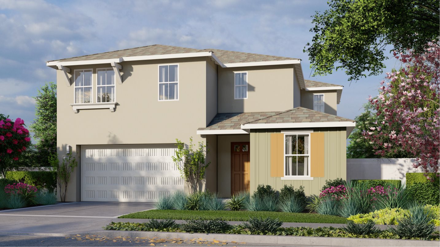 Residence 2463 Elevation B - Modern Farmhouse