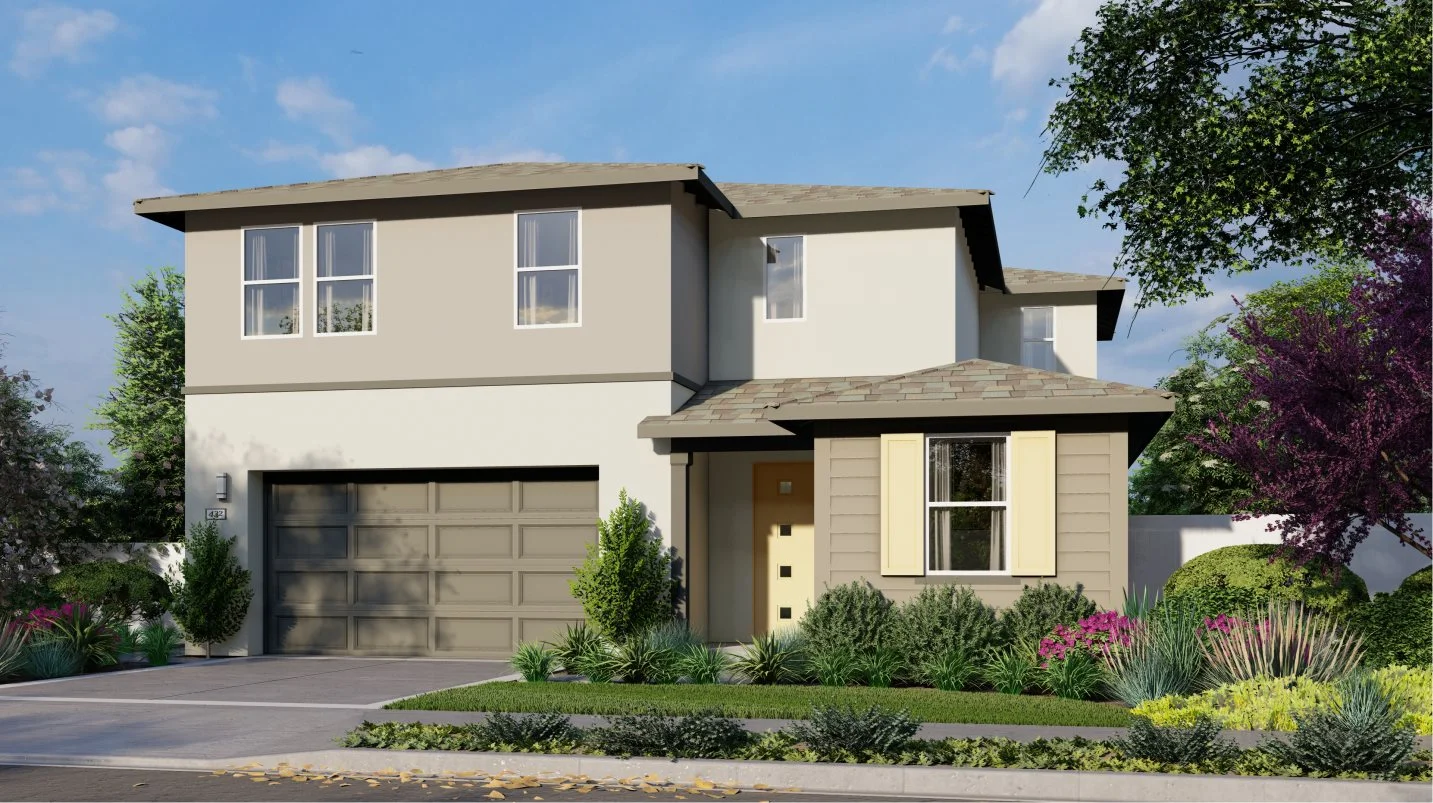 Residence 2463 Elevation A - Modern Seaside