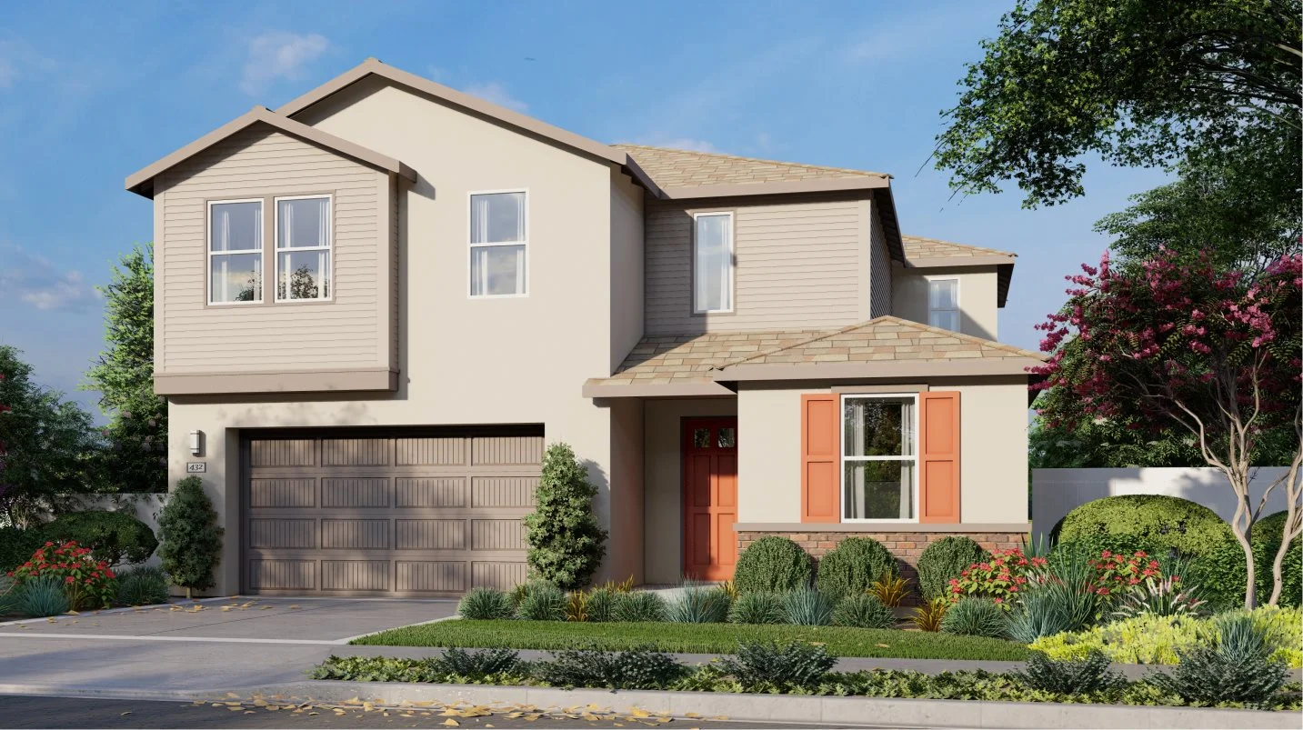 Residence 2463 Elevation C - Progressive Traditional