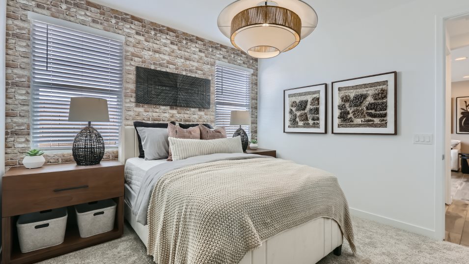 Next Gen Bedroom styled as a guest room
