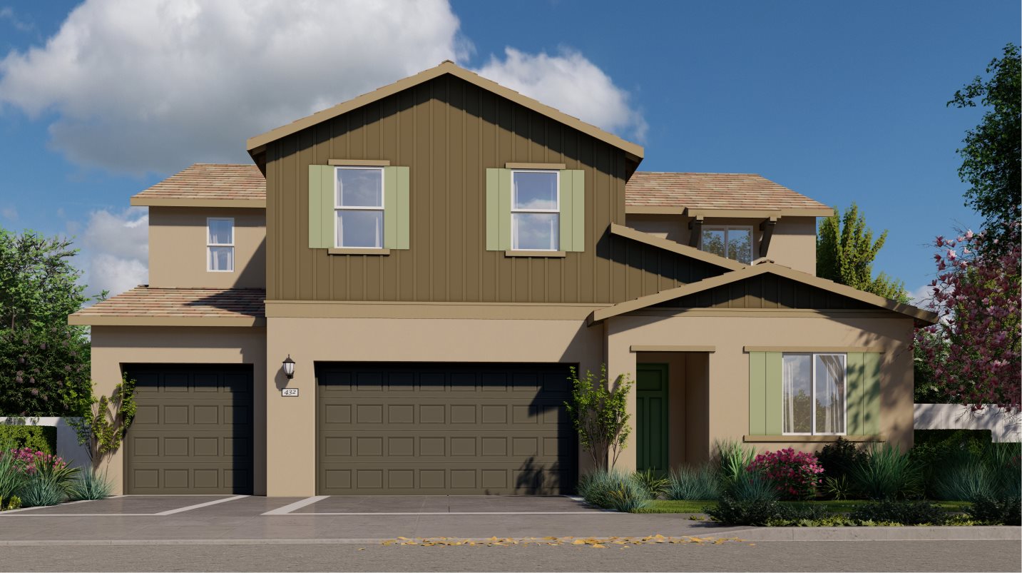 Residence 3568 Exterior B - Modern Farmhouse
