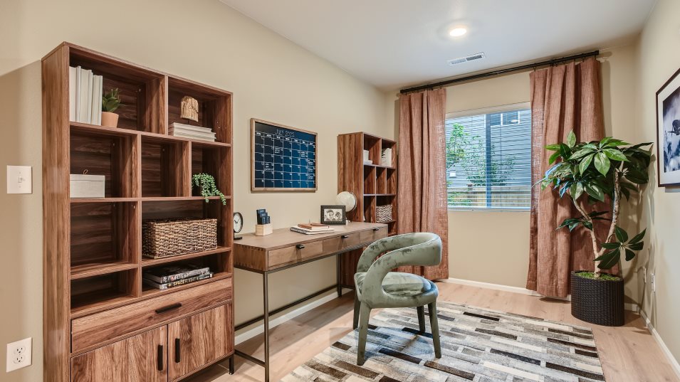 Den styled as an office