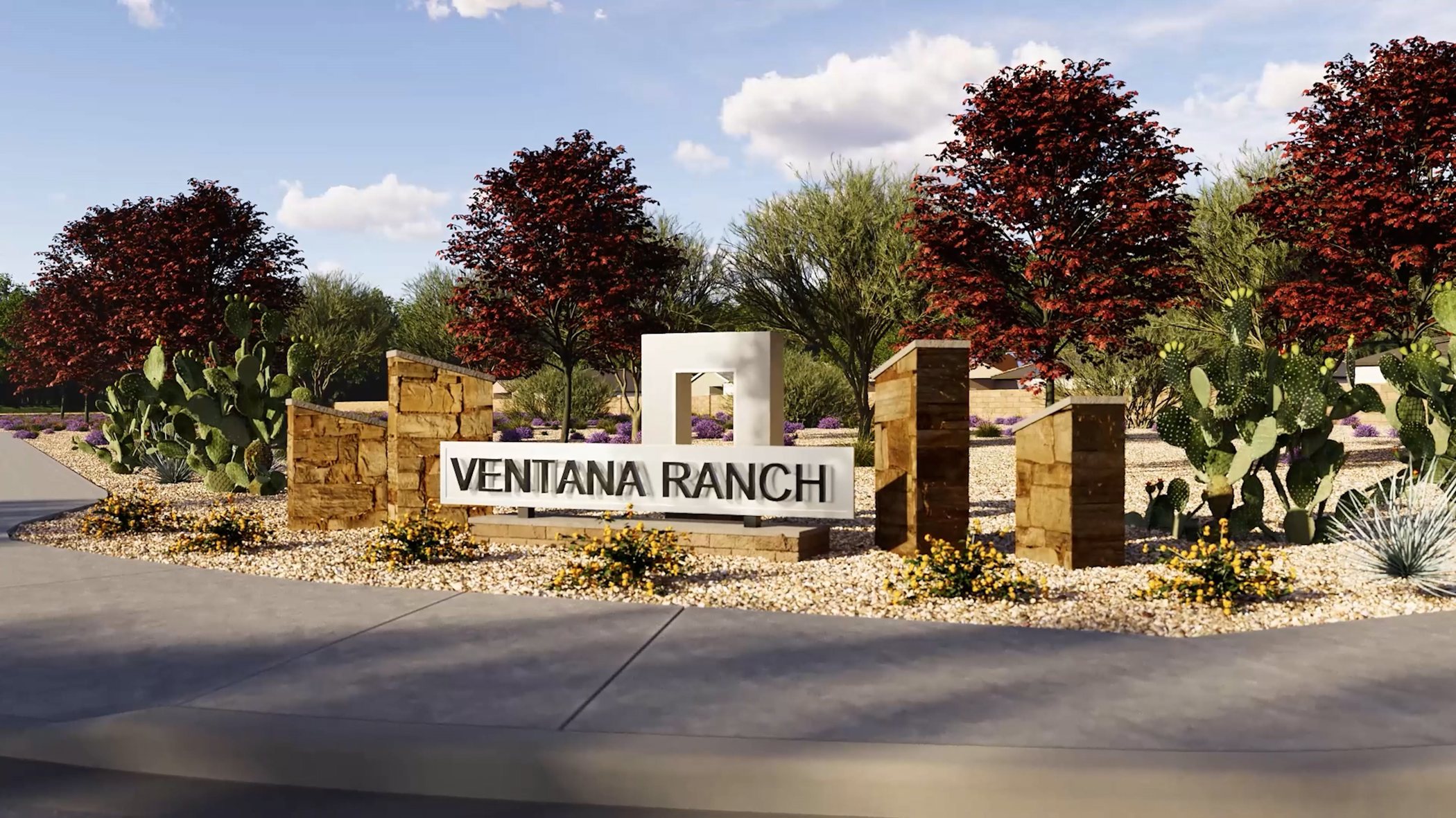 Ventana Ranch video still of the monument sign