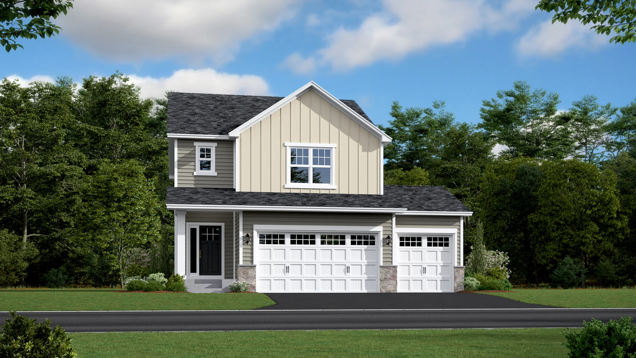 E11 F Glade A 3 Car Basement elev