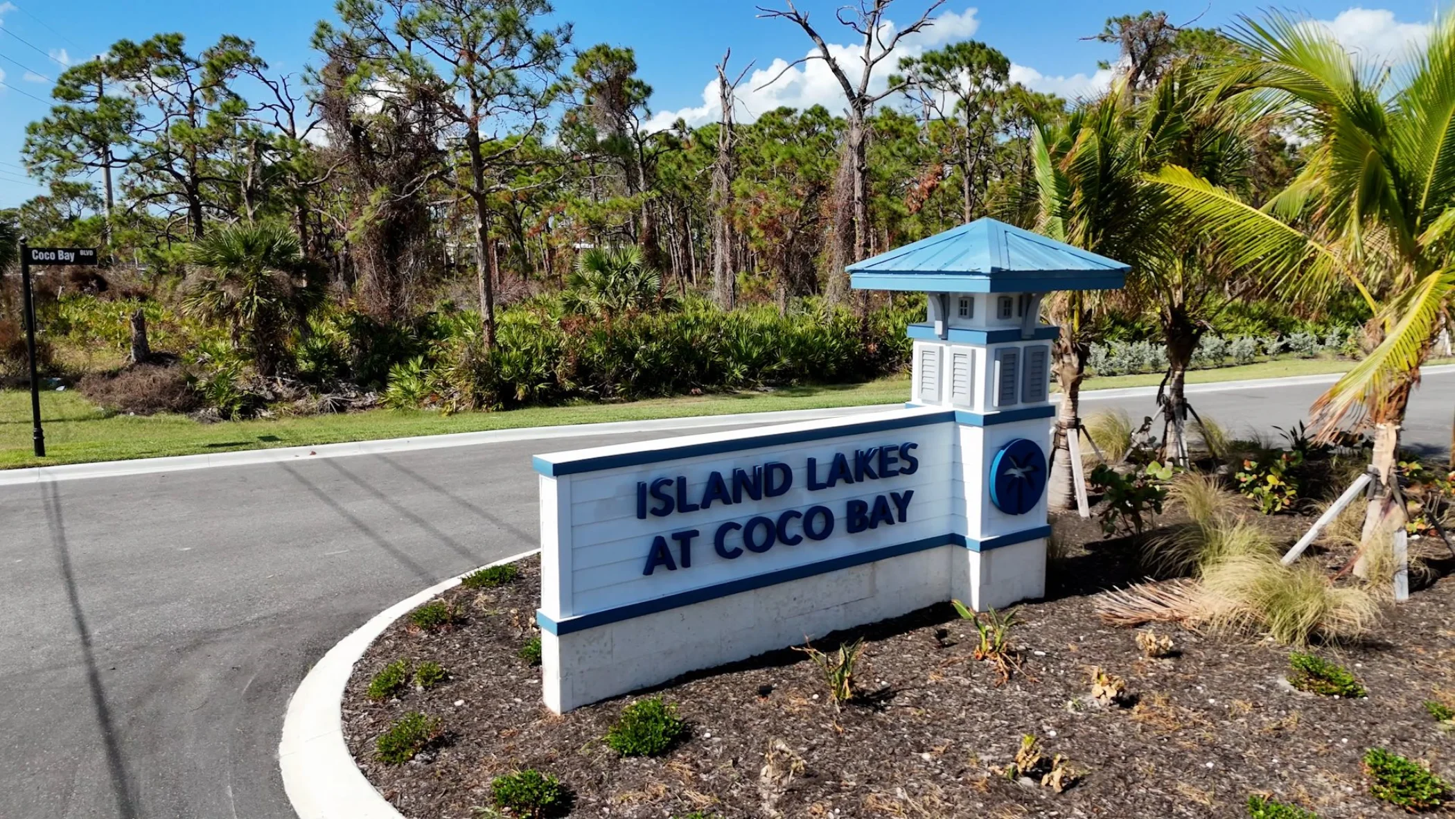 Island Lakes at Coco Bay community monument