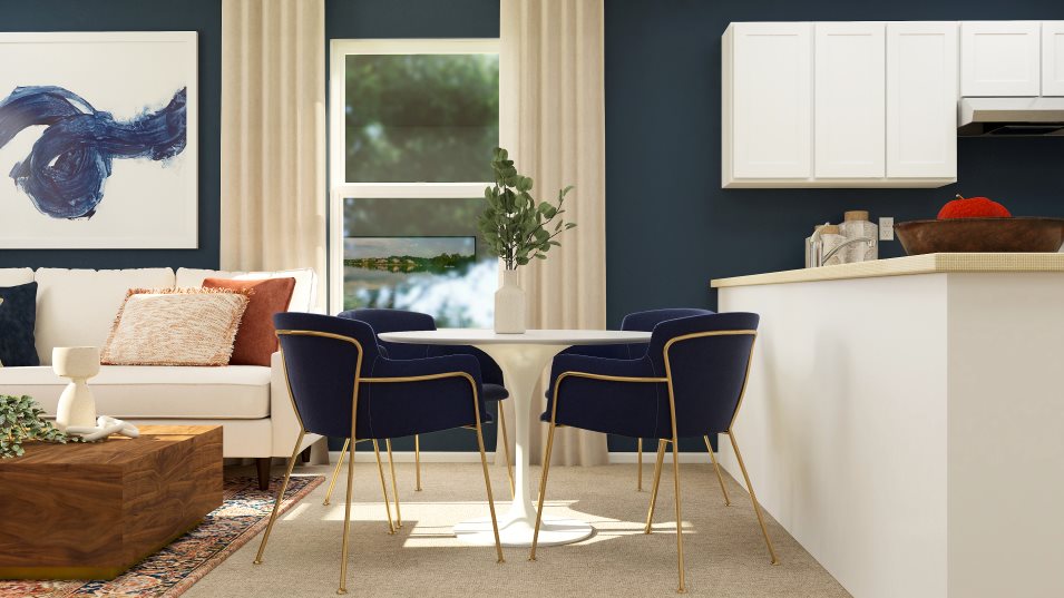 Furnished nook near the kitchen