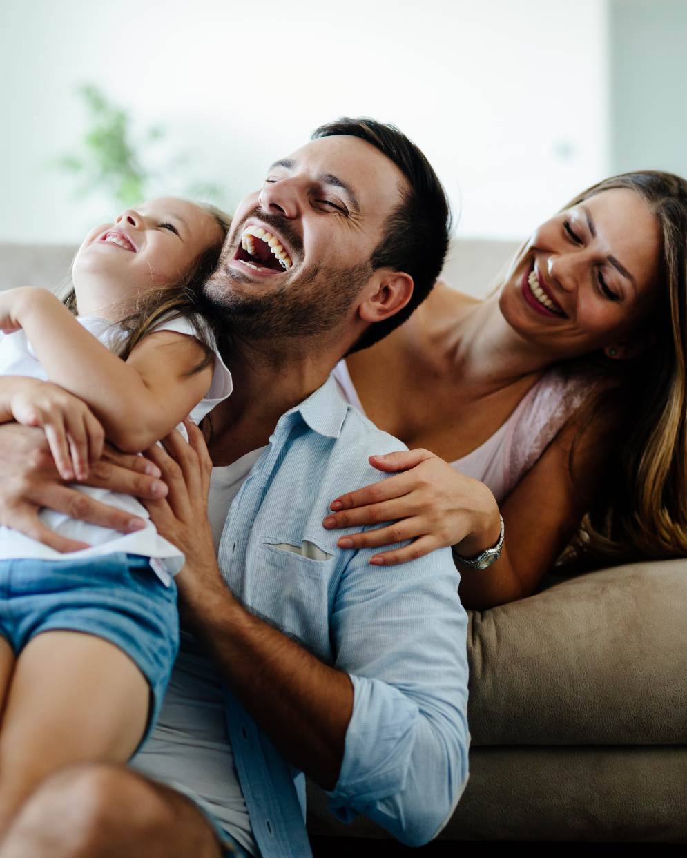Family in New Home